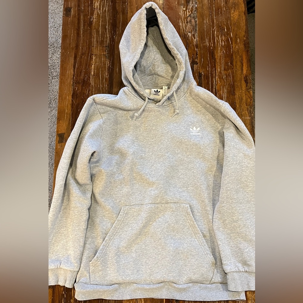 Adidas Light Gray Men's Hoodie